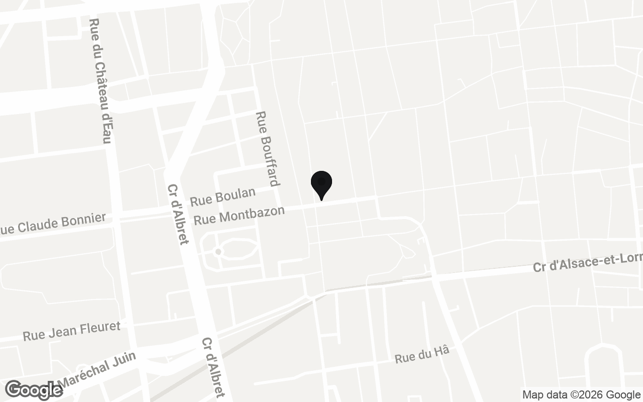 Plan du quartier de Jeux Descartes Bordeaux