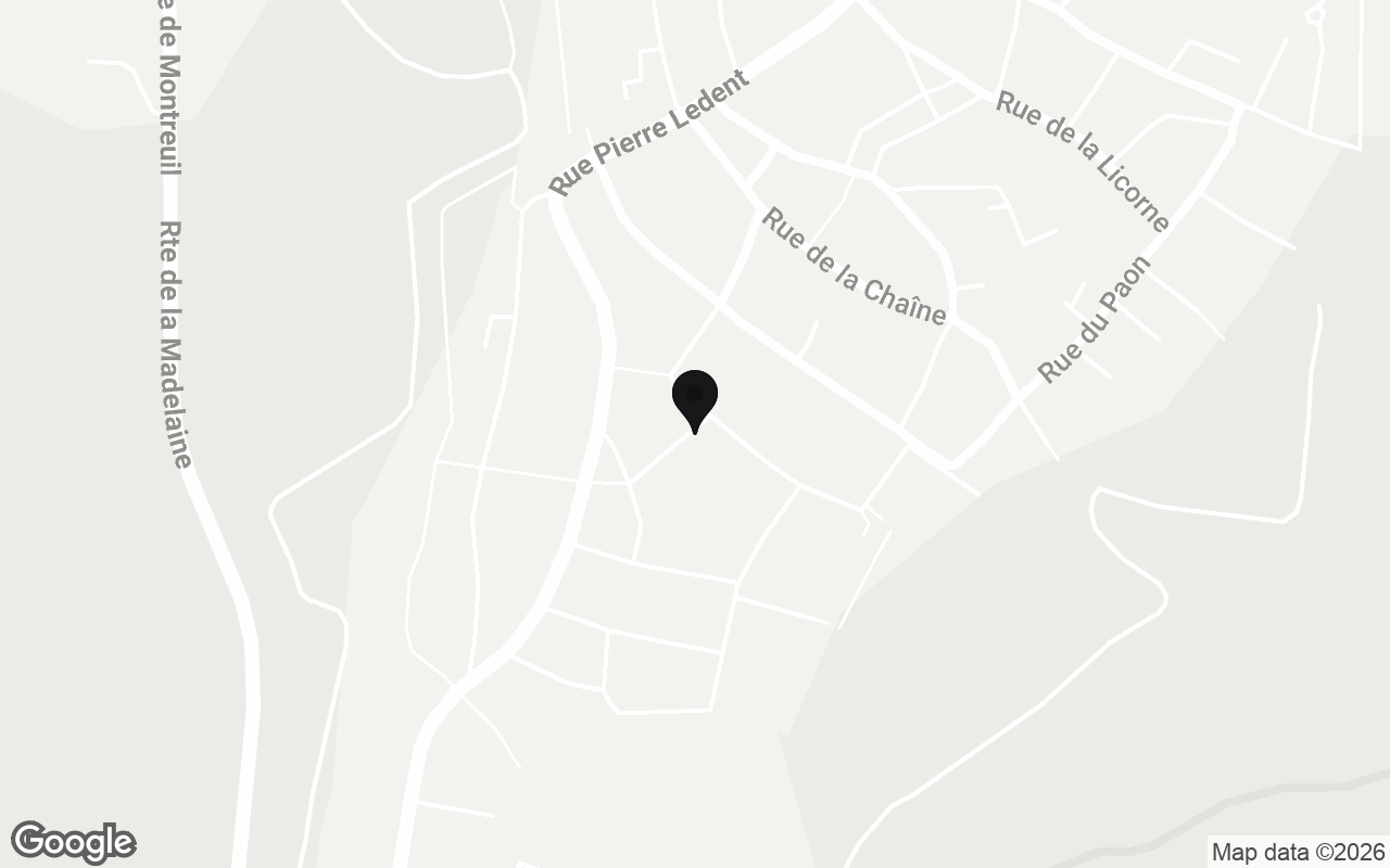 Plan du quartier de L'Antre du Jouet Montreuil-Sur-Mer