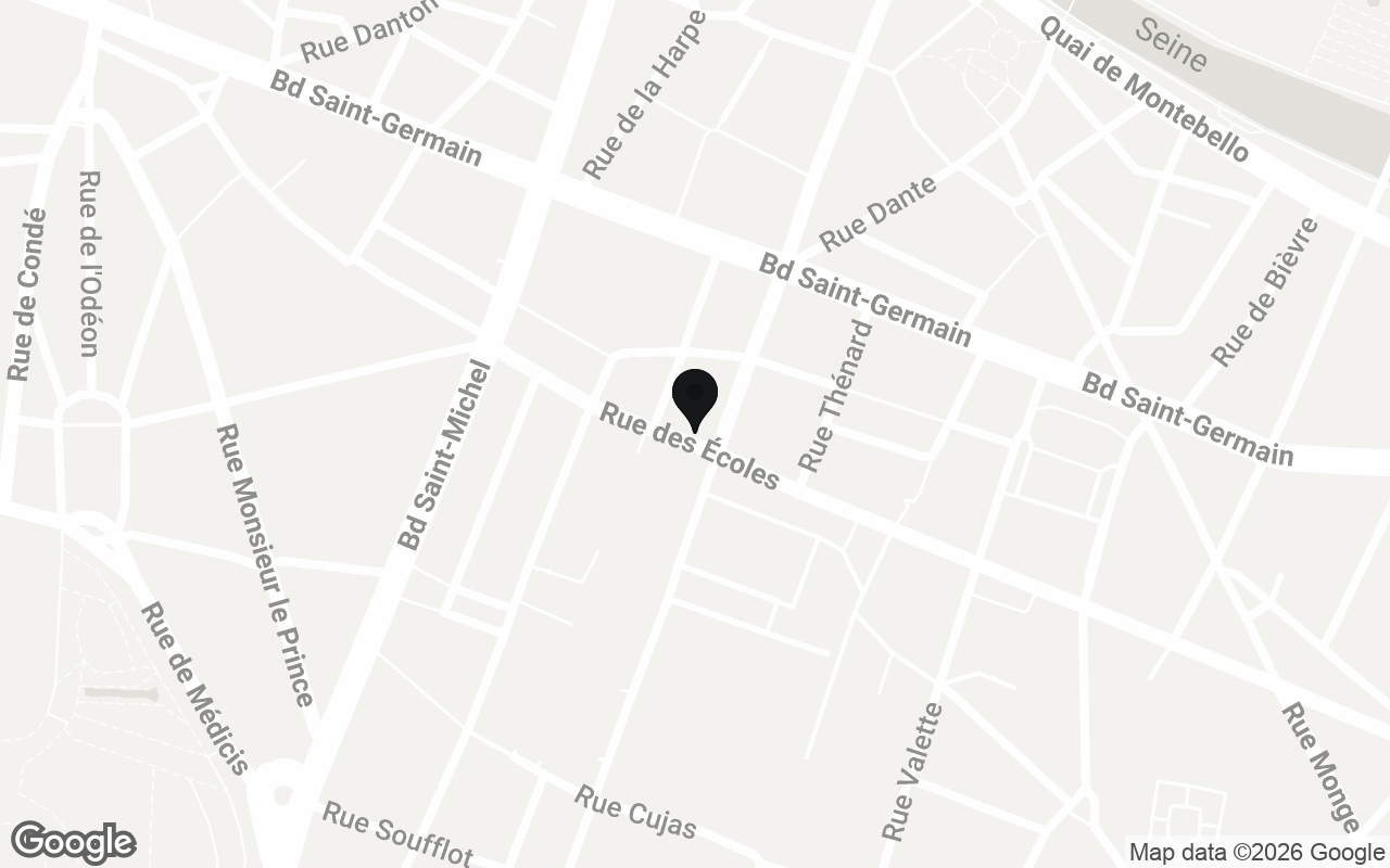 Plan du quartier de oeuf cube sorbonne