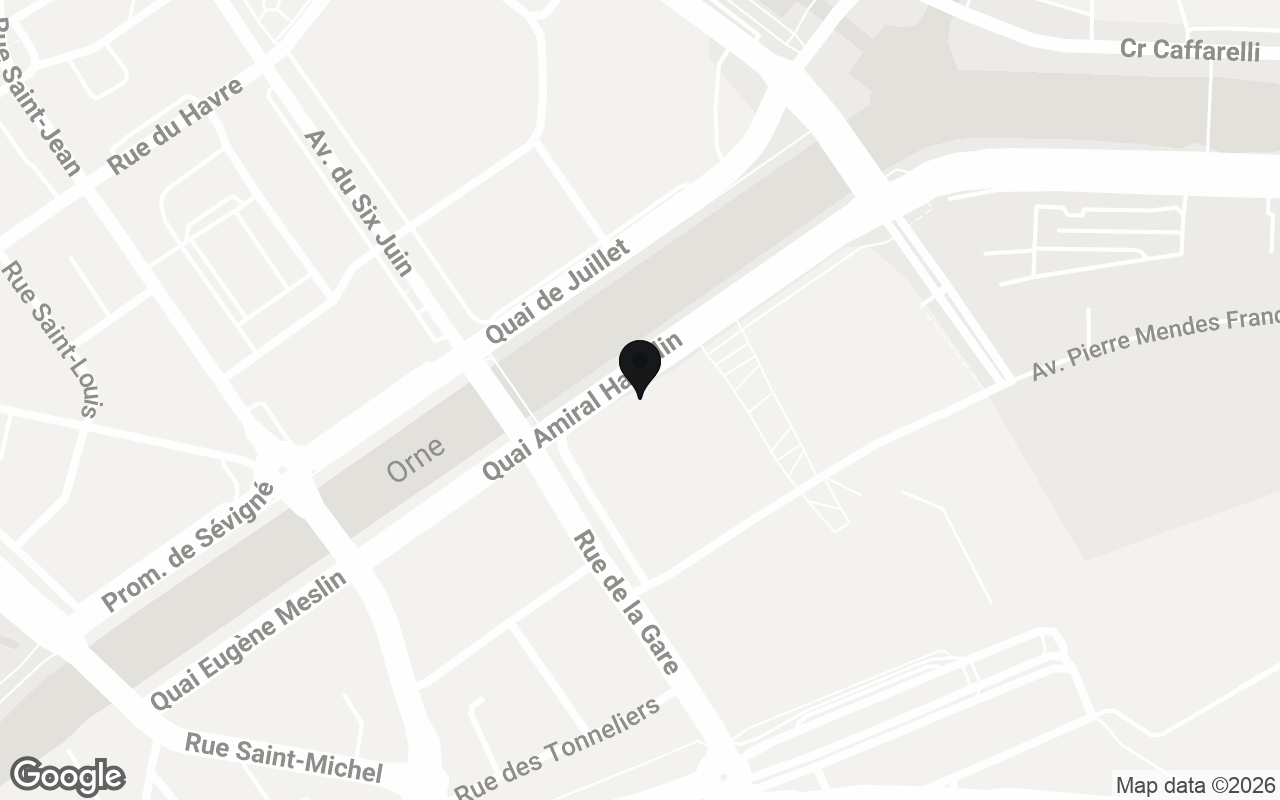 Plan du quartier de Playin Caen