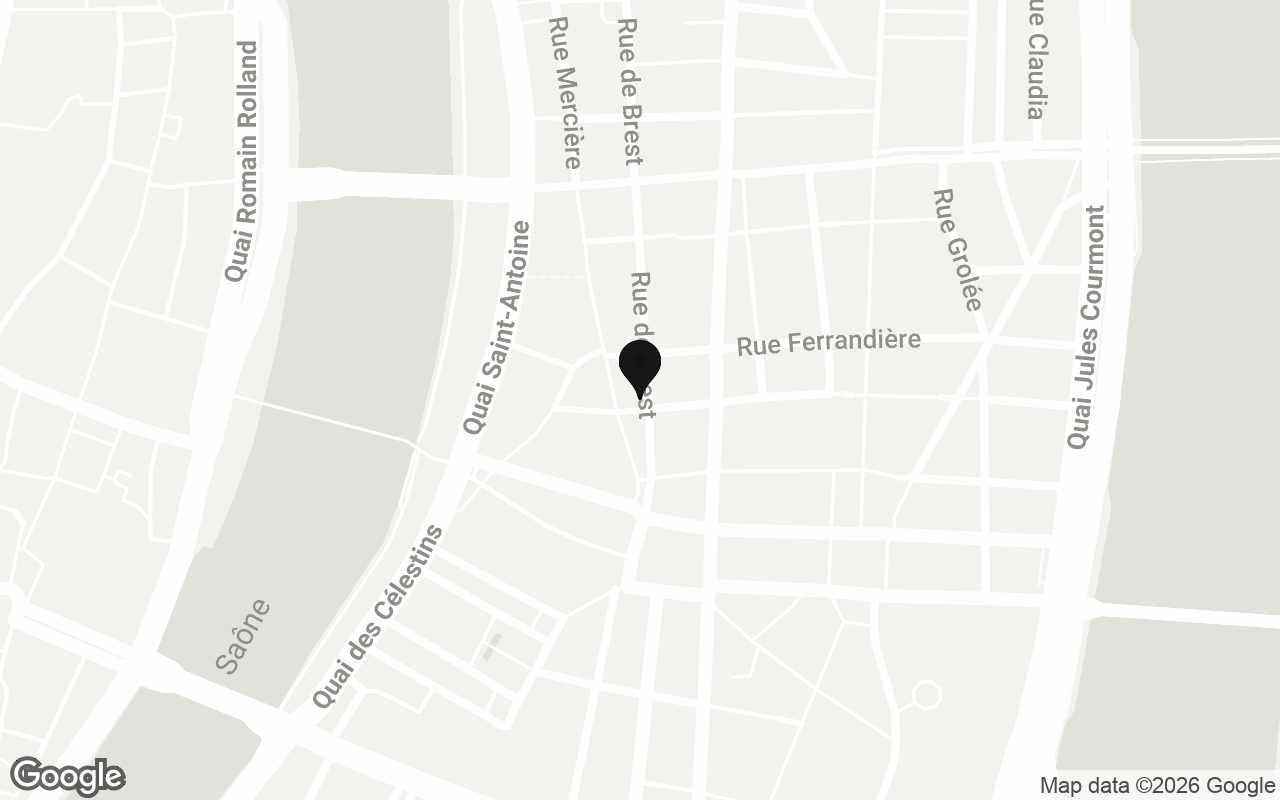 Plan du quartier de Playin Lyon