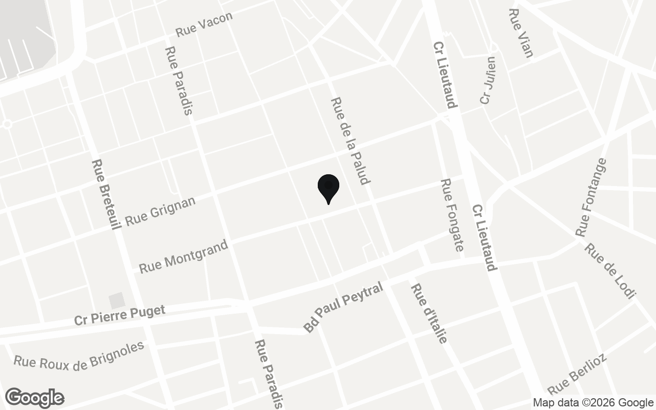 Plan du quartier de Playin Marseille