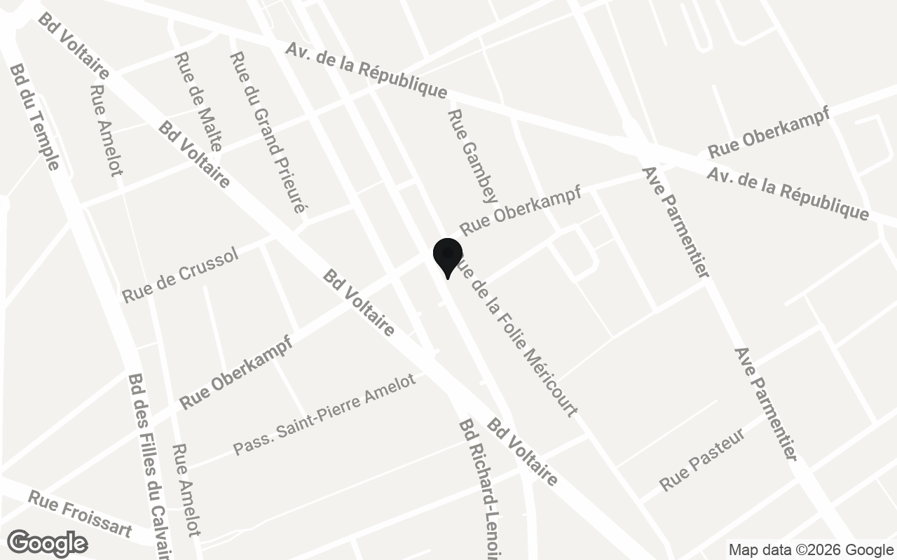 Plan du quartier de UltraJeux - Oberkampf