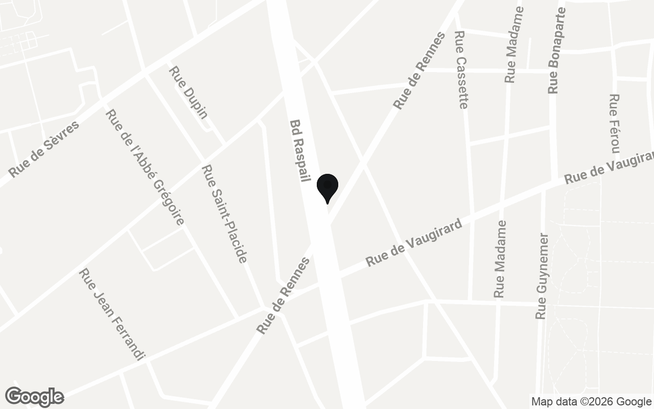 Plan du quartier de UltraJeux - Rennes-Raspail